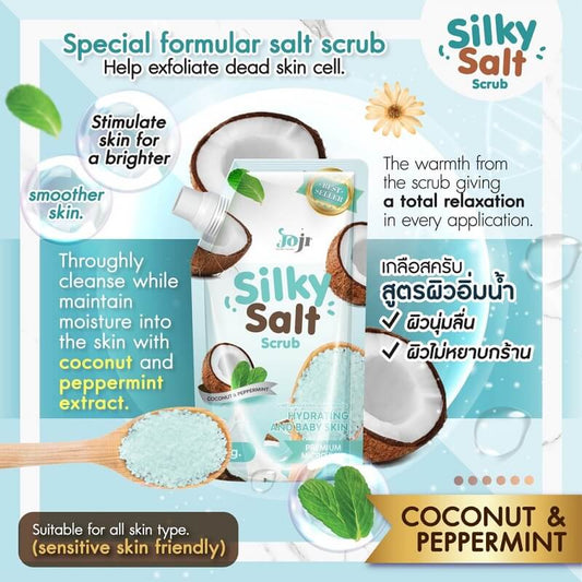 JOJIE SILKY SALT SCRUB COCONUT PEPPERMINT