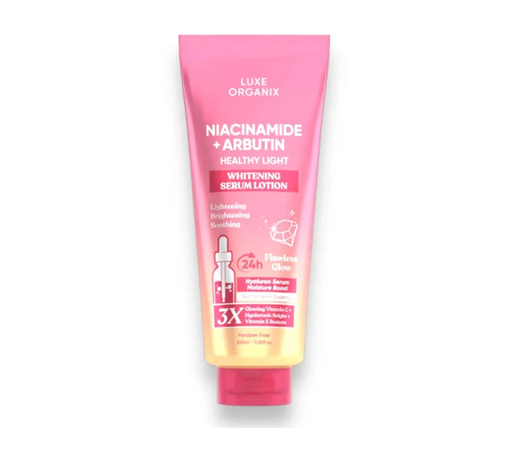 Luxe Organix Niacinamide + Alpha Arbutin Whitening Serum Lotion 350ml