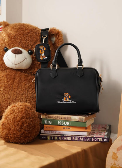 GUOO BEAR Nylon Leather Embroidered Pillow Bag
