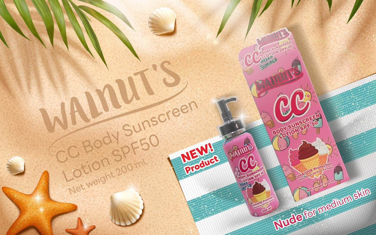 CC WALLNUTS BODY SUNSCREEN LOTION SPF50 200mL