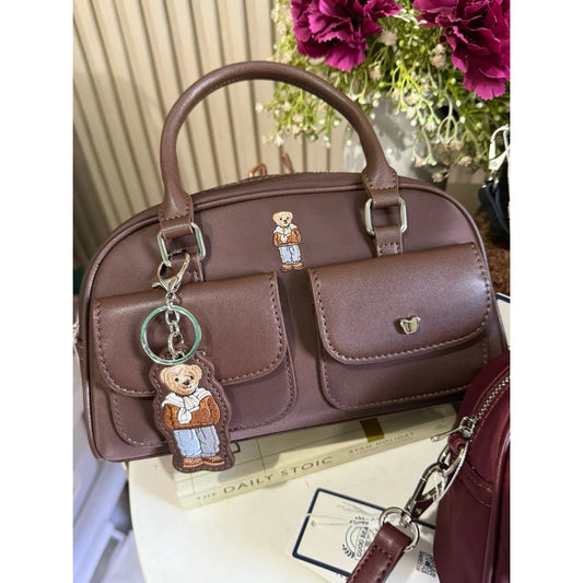 GUOOBEAR NYLON BOWLER BAG 9inches length fits long wallet